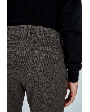 PANTALONE T910 222057 SLIM FIT 	IN ARMATURA MANO LANA COLORE  BISQUIT